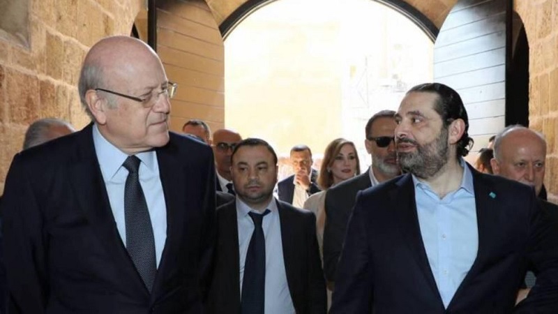 سعد الحريري و نجيب ميقاتي - لبنان
