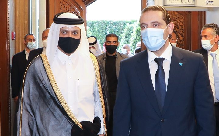 الحريري و وزير خارجية قطر1