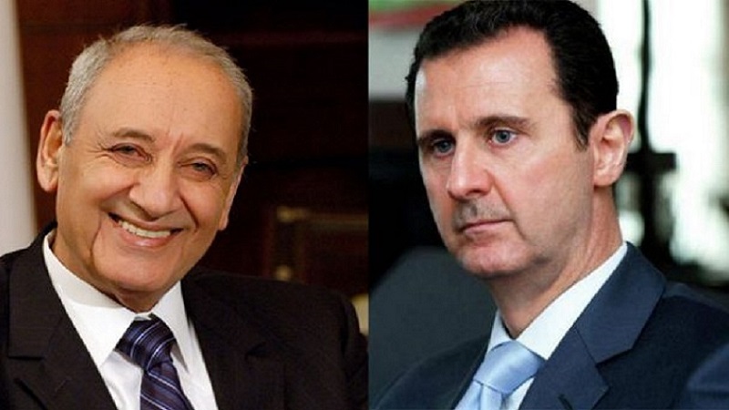 نبيه بري و بشار الأسد