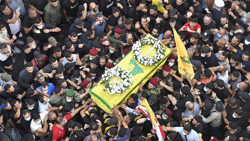 حزب الله يشيع ضحايا الطيونة