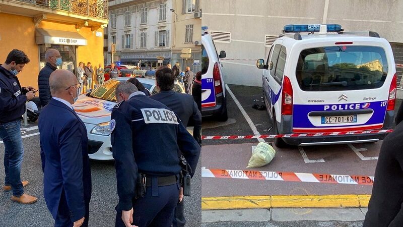 هجوم بالسلاح الأبيض على الشرطة الفرنسية