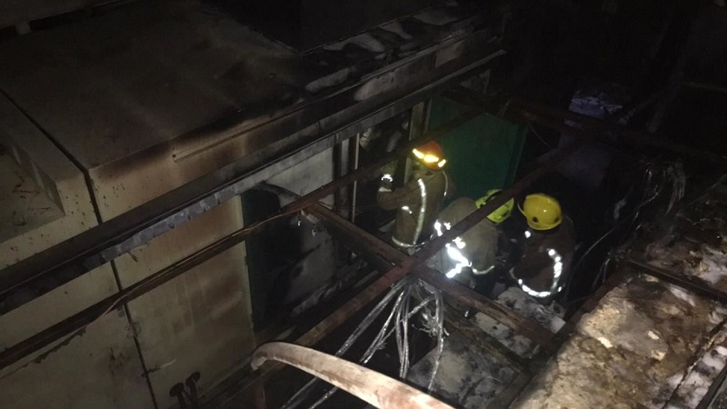 حريق ضخم في خزانات مازوت في كفررمان
