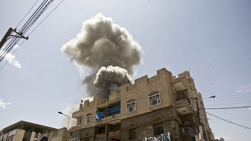 غارات جوية عنيفة للتحالف العربي في اليمن