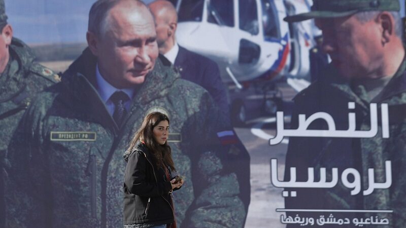 صورة لـ فلاديمير بوتين في سوريا