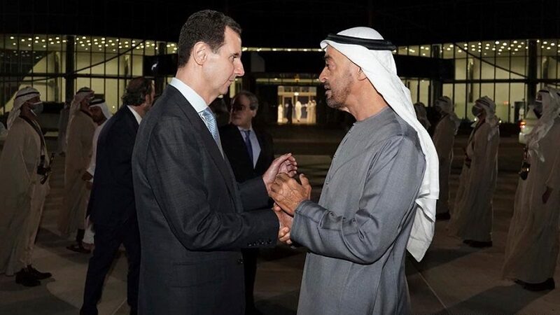 بشار الأسد و محمد بن زايد