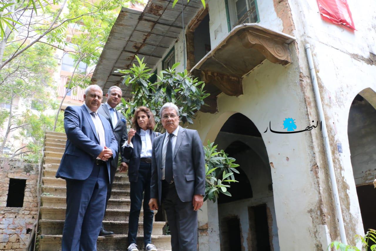 وزيرا الثقافة والعدل ومحافظ بيروت تفقدوا منزل فيروز في زقاق البلاط