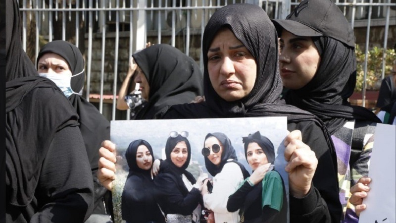 مظاهرة لأهالي ضحايا جريمة أنصار