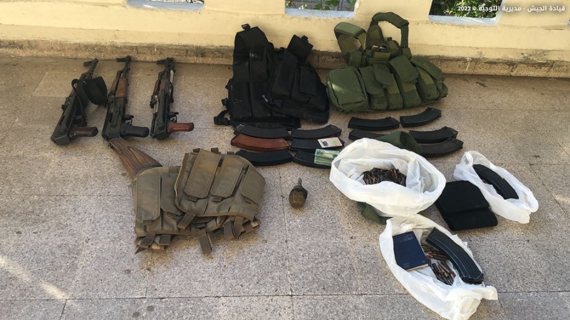 دهم في منطقة القبة - طرابلس وضبط أسلحة