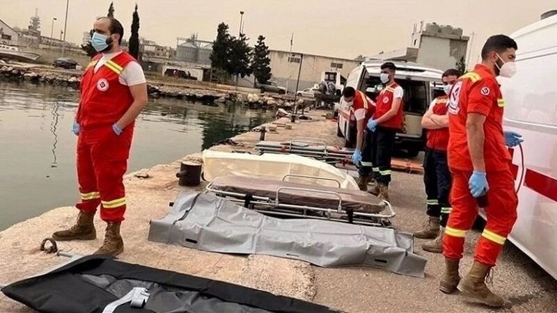 غرق مركب لبناني قبالة شواطئ طرطوس السورية