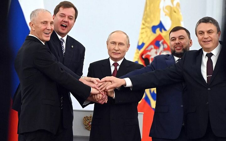 فلاديمير بوتين يعلن رسمياً ضم 4 مناطق أوكرانية إلى روسيا