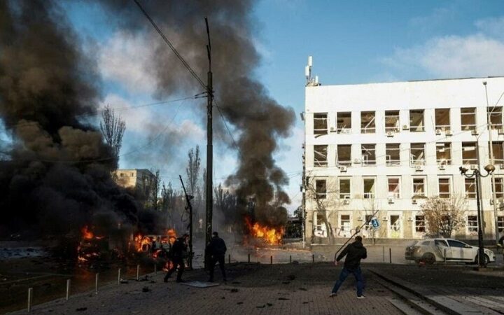 قصف يستهدف كييف عاصمة أوكرانيا