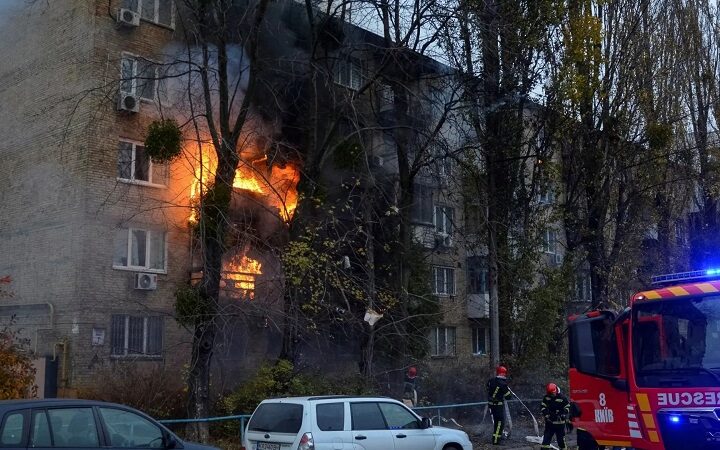 قصف روسي لكييف أوكرانيا