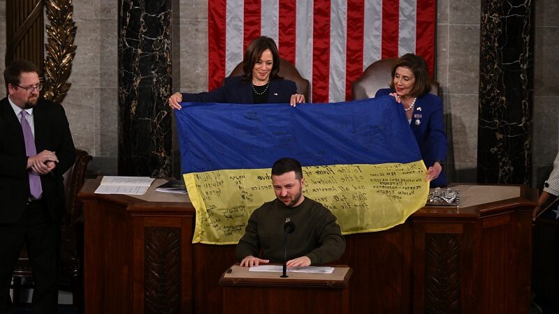 فولوديمير زيلينسكي في الكونغرس الأميركي