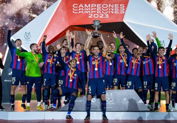برشلونة يفوز على ريال مدريد ويحرز كأس السوبر الإسباني