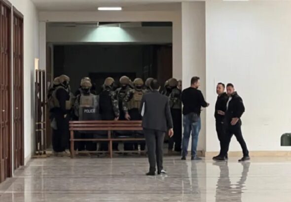 تعزيزات أمنية أمام مكتب غسان عويدات في قصر العدل - لبنان